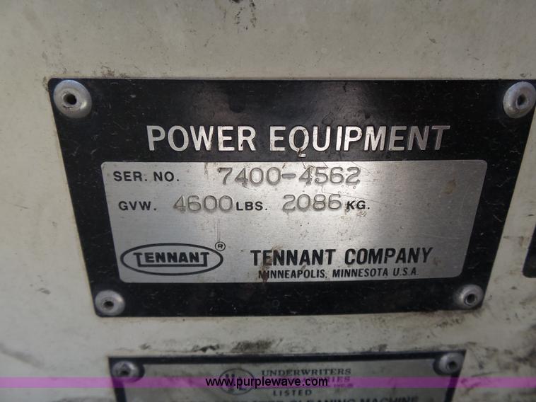 image for item BR9120 Tennant 7400 floor sweeper