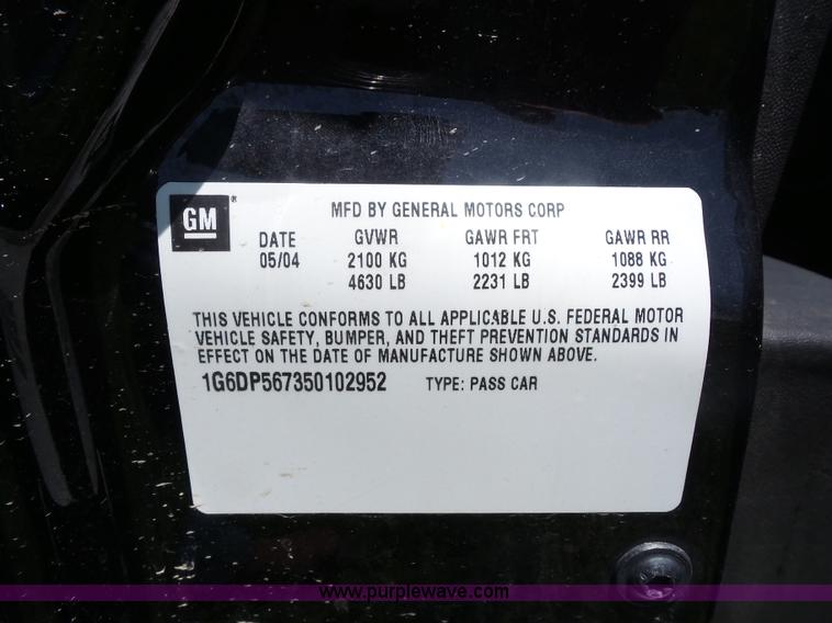 image for item BS9503 2005 Cadillac CTS