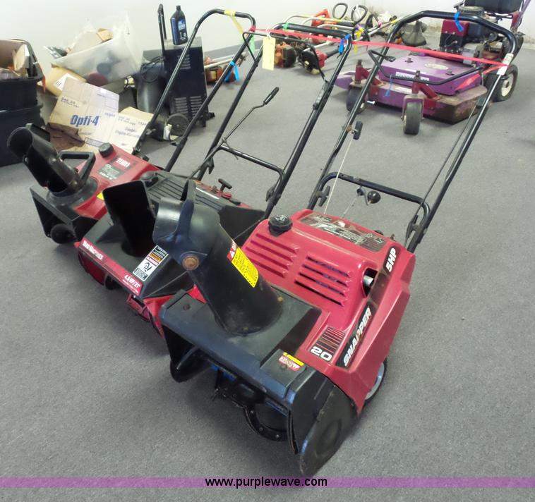 image for item BS9799 (3) snow blowers