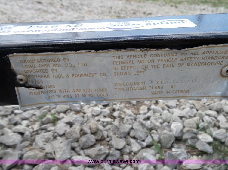 image for item BX9164 1999 Long Chih utility trailer