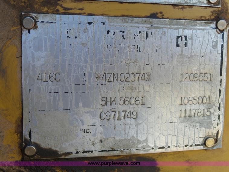 image for item DB4501 1997 Caterpillar 416C backhoe