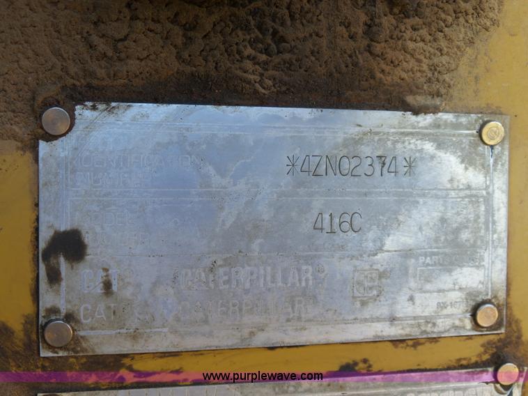 image for item DB4501 1997 Caterpillar 416C backhoe