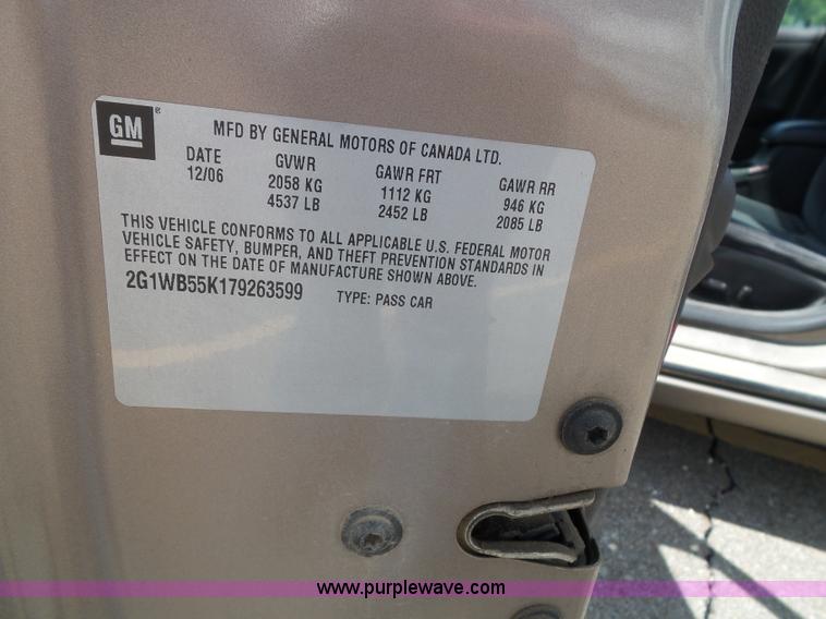 image for item J4830 2007 Chevrolet Impala LS