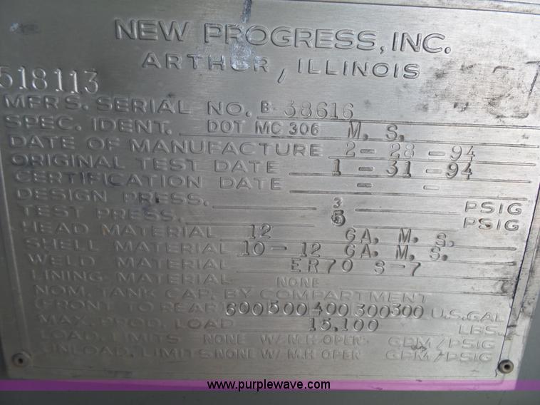 image for item K1169 1999 Freightliner FL70 fuel truck