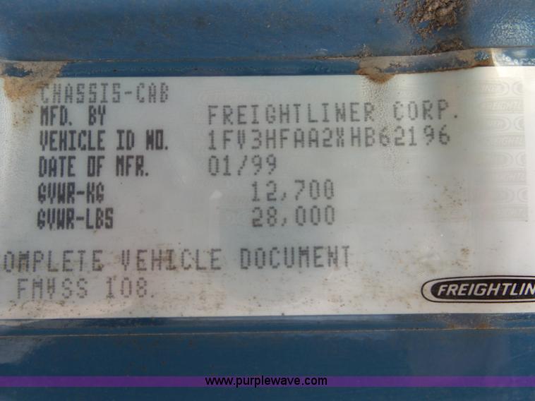 image for item K1169 1999 Freightliner FL70 fuel truck
