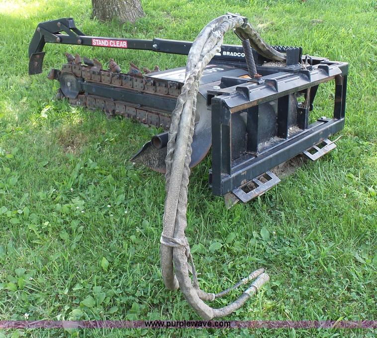 image for item K1688 Bradco 640 trencher skid steer attachment