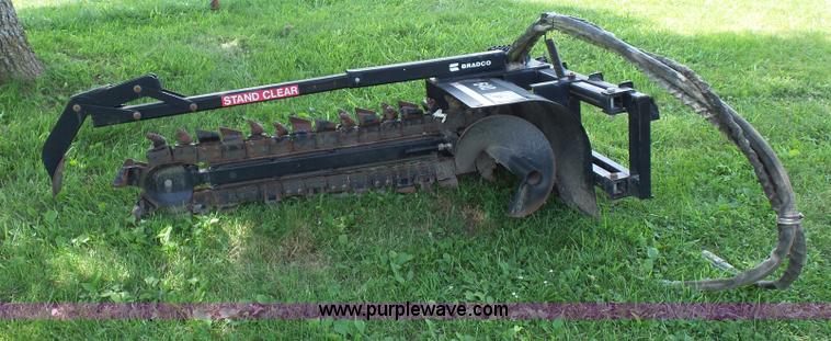 image for item K1688 Bradco 640 trencher skid steer attachment