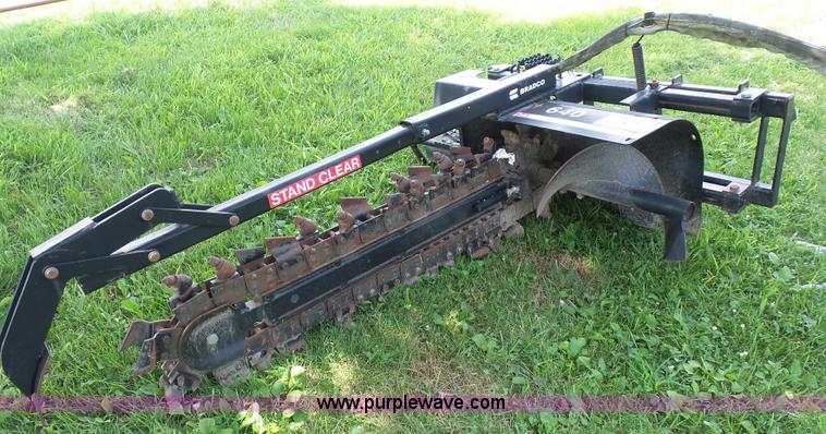 image for item K1688 Bradco 640 trencher skid steer attachment