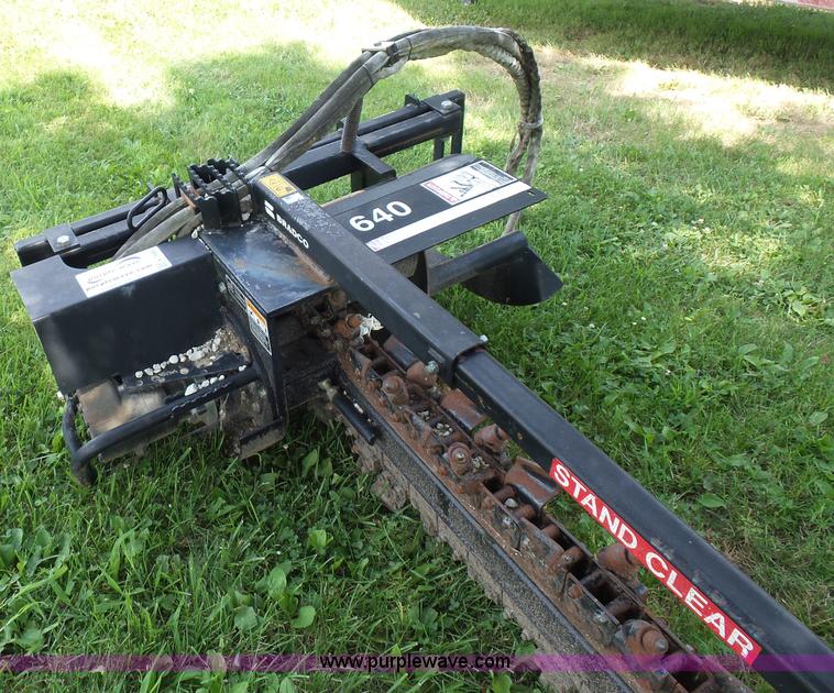 image for item K1688 Bradco 640 trencher skid steer attachment