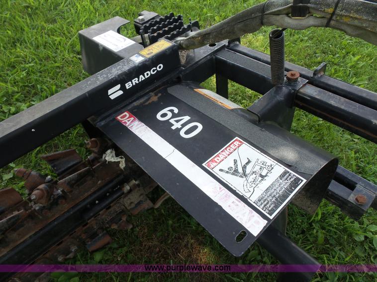 image for item K1688 Bradco 640 trencher skid steer attachment