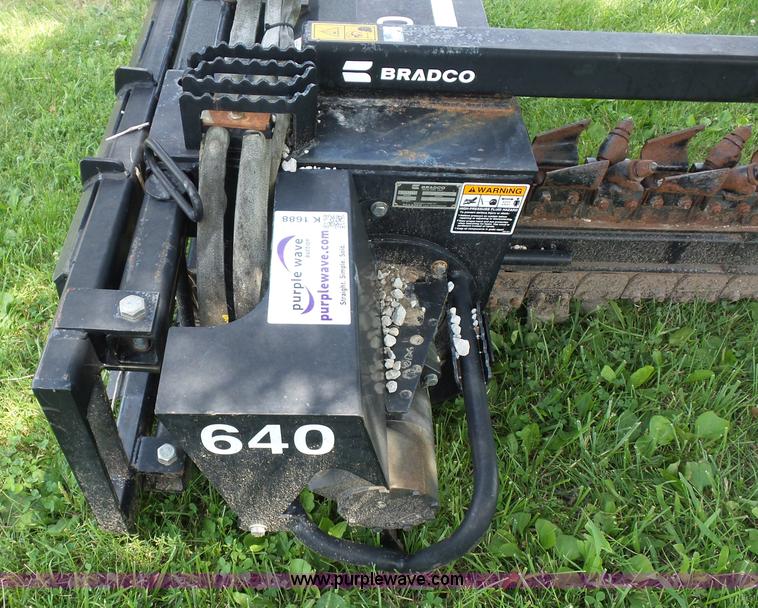 image for item K1688 Bradco 640 trencher skid steer attachment