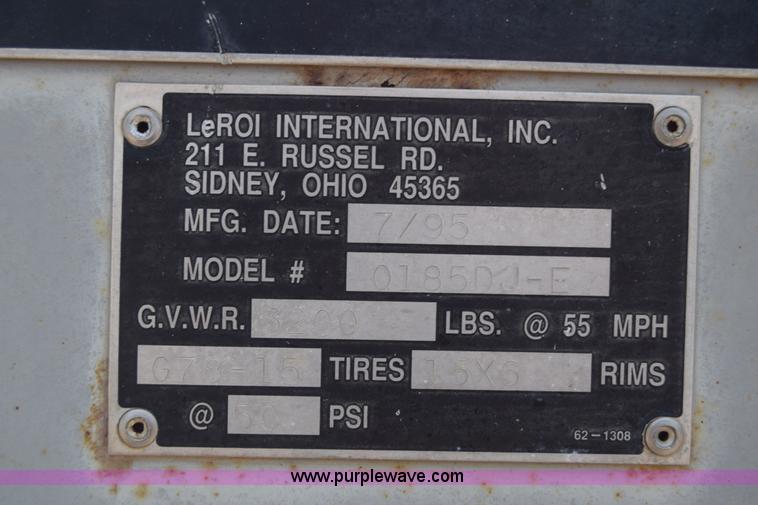 image for item K2926 1995 Leroi Q185DJF air compressor