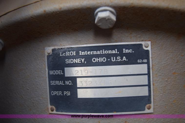 image for item K2926 1995 Leroi Q185DJF air compressor