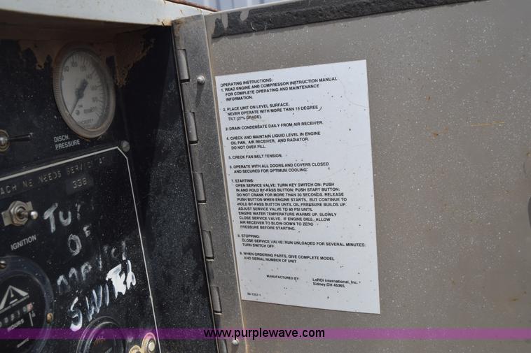 image for item K2927 1995 Leroi Q185DJE air compressor