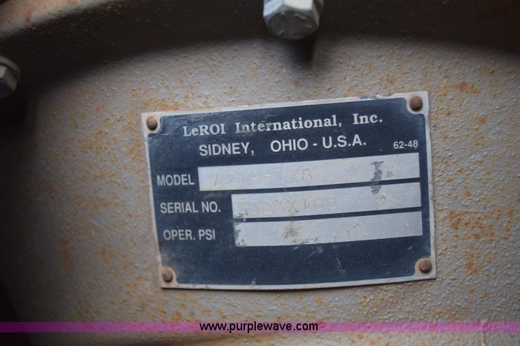 image for item K2927 1995 Leroi Q185DJE air compressor