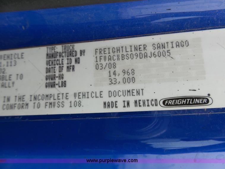 image for item K5269 2009 Freightliner Business Class M2 box truck