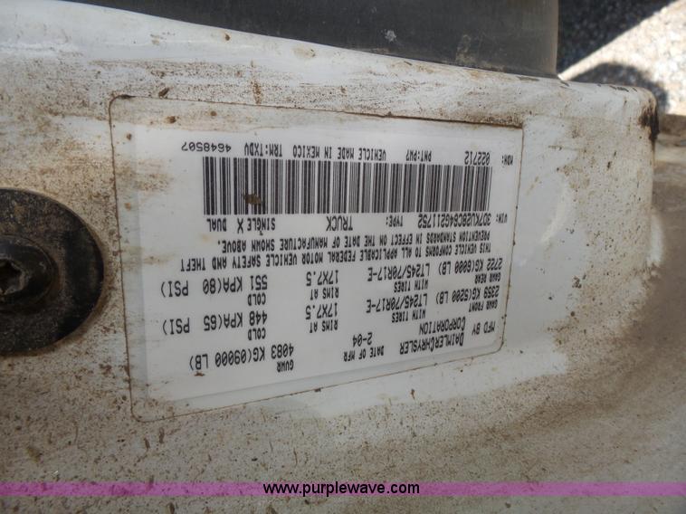 image for item K5274 2004 Dodge Ram 2500 pickup truck