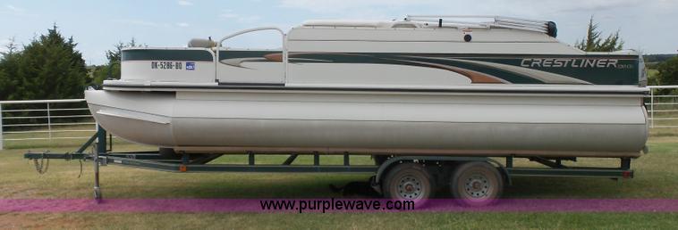 image for item K7064 2004 Crestline 2285CFI pontoon boat