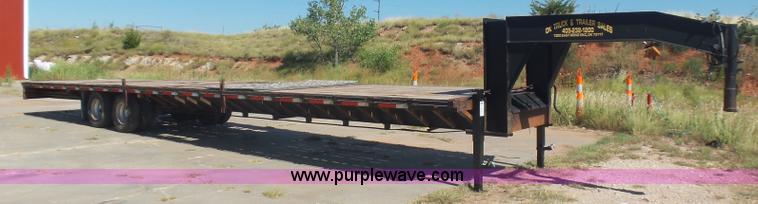 image for item L5974 2009 RMST flatbed trailer