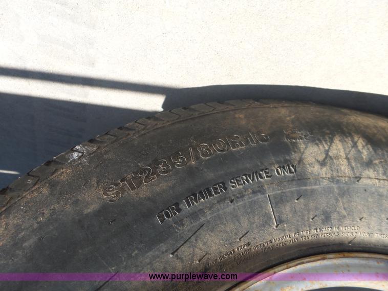 image for item L5974 2009 RMST flatbed trailer