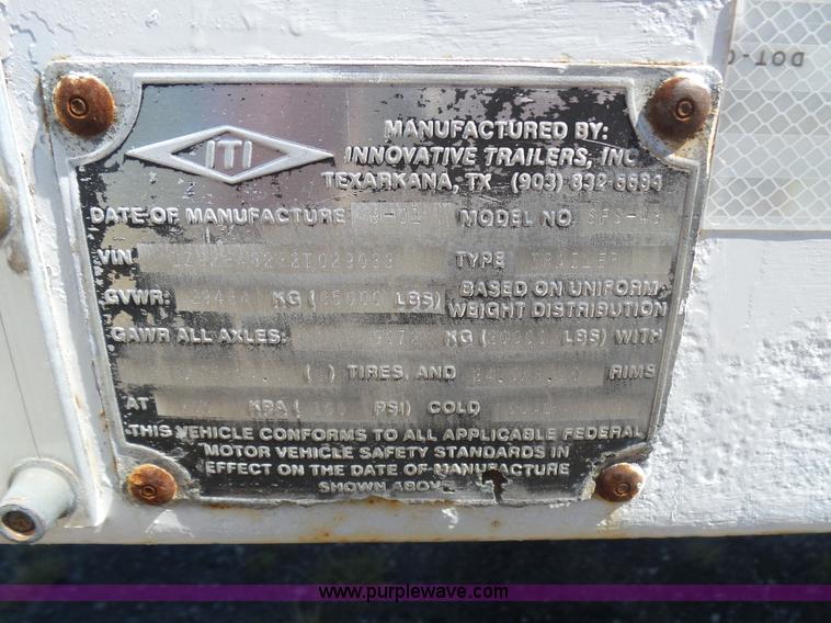 image for item L5978 2002 ITI SPS-48 live bottom trailer
