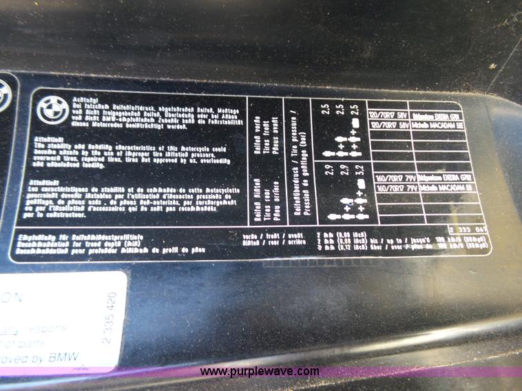 image for item L5987 2000 BMW LT-CLE motorcycle