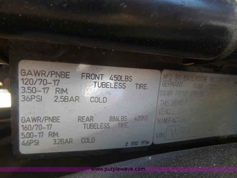 image for item L5987 2000 BMW LT-CLE motorcycle