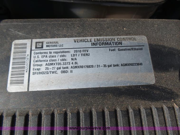 image for item L5993 2010 Chevrolet Silverado 1500 pickup truck