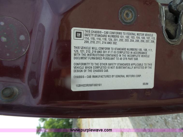 image for item L6233 1998 Chevrolet 3500 Crew Cab utility truck