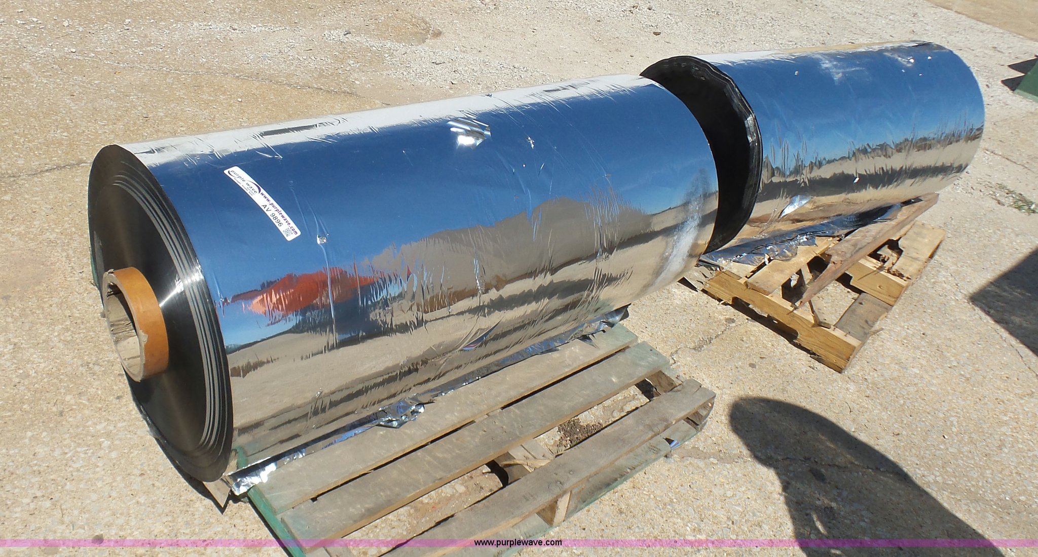 (2) 48" rolls of plastic in Kansas City, MO Item AV9896 sold Purple