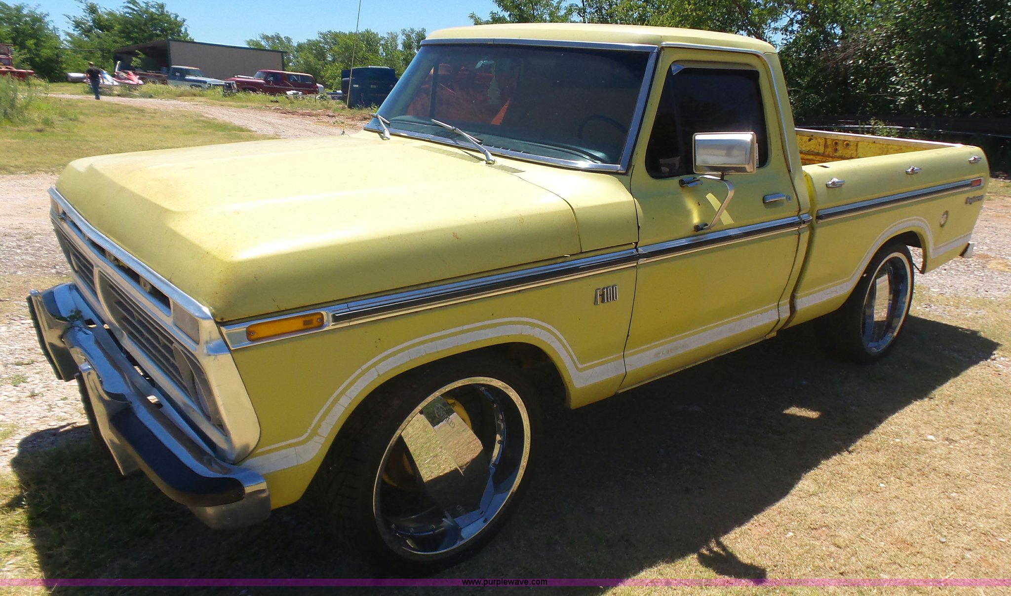 1973 Ford F100 pickup truck in Woodward, OK Item L5986 sold Purple Wave
