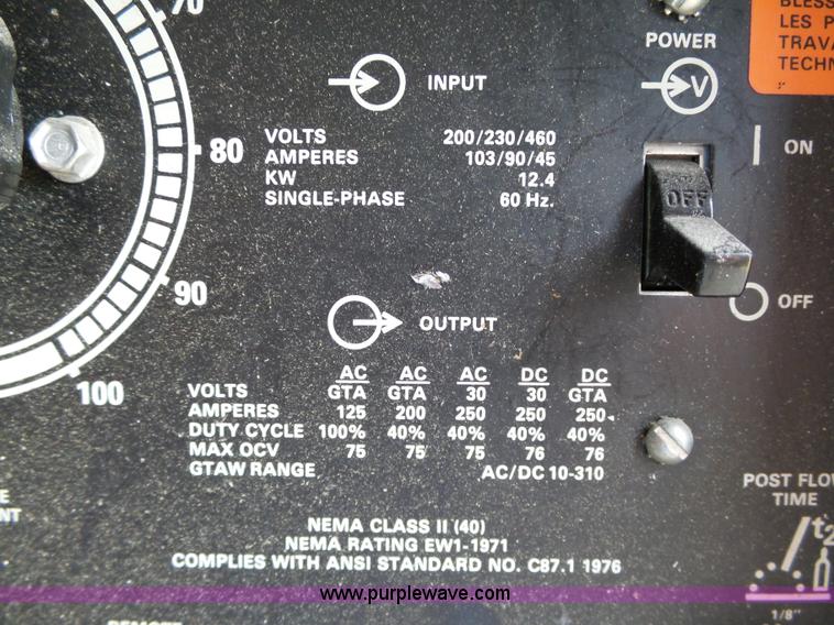 image for item AP9372 Miller Dialarc HF arc welder