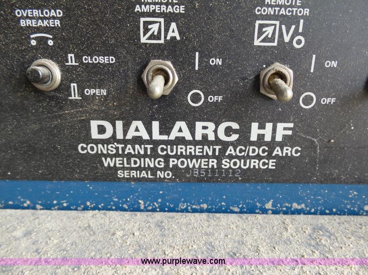 image for item AP9372 Miller Dialarc HF arc welder