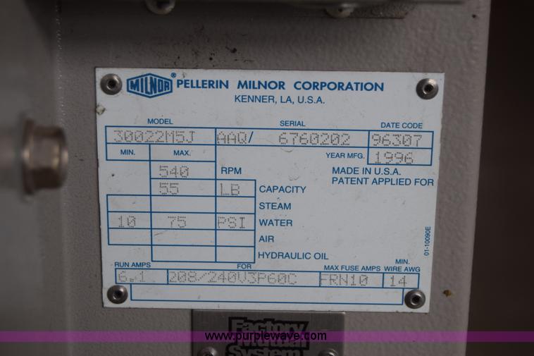 image for item AR9529 Milnor Gear Guardian 8 washer-extractor