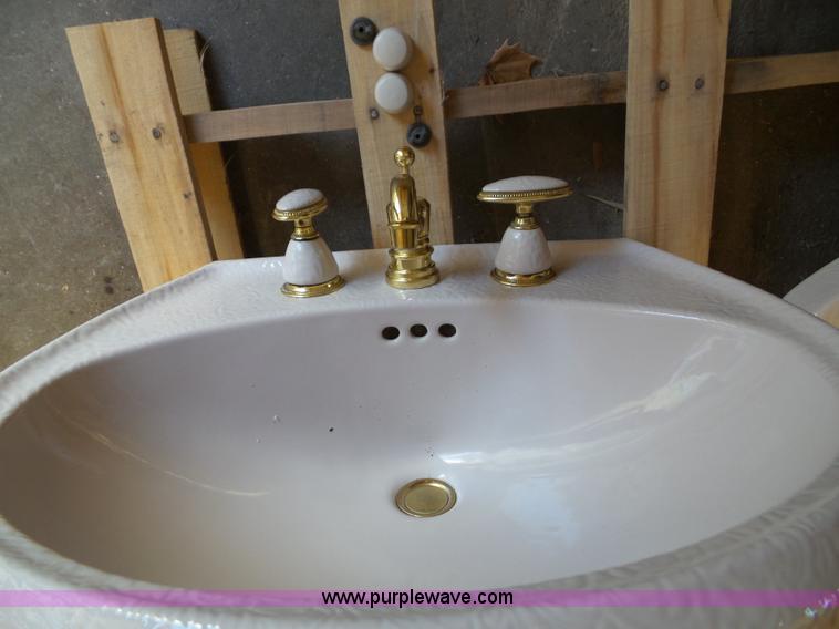 image for item BG9296 Kohler Rosewood sink and toilet