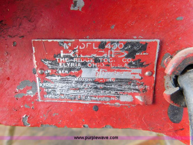 image for item BR9083 Ridgid electric pipe threader