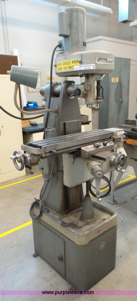 Milling Machine For Sale >> Rockwell Vertical Milling Machine Item Bw9061 Sold Sept Milling Machine For Sale >> Rockwell Vertical Milling Machine Item Bw9061 Sold Sept