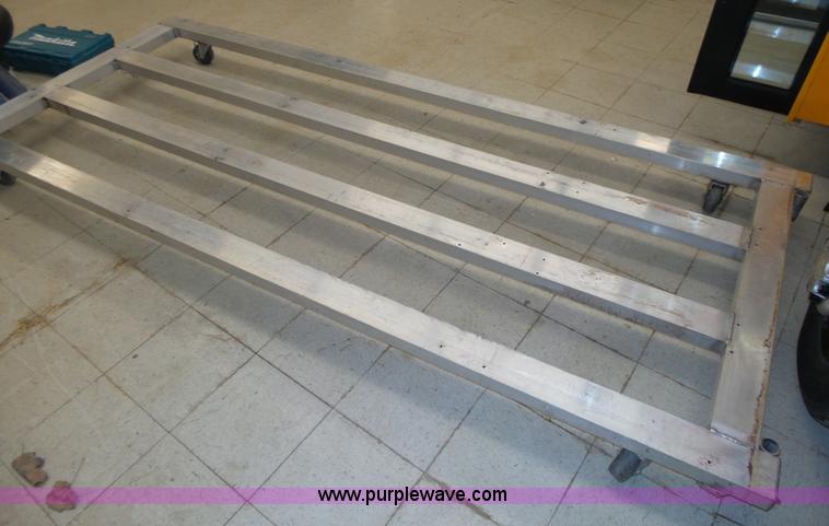 image for item BX9160 (2) aluminum four wheel dollies