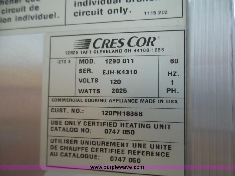 image for item BX9161 (2) stainless steel food warmers