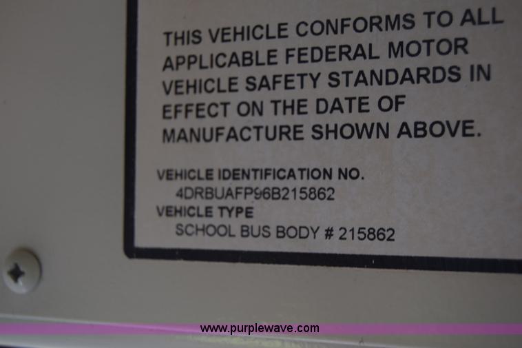 image for item CA9770 2006 International CE200 school bus