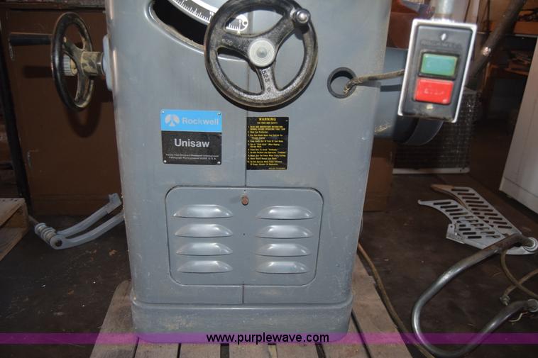 image for item CA9776 Rockwell unisaw