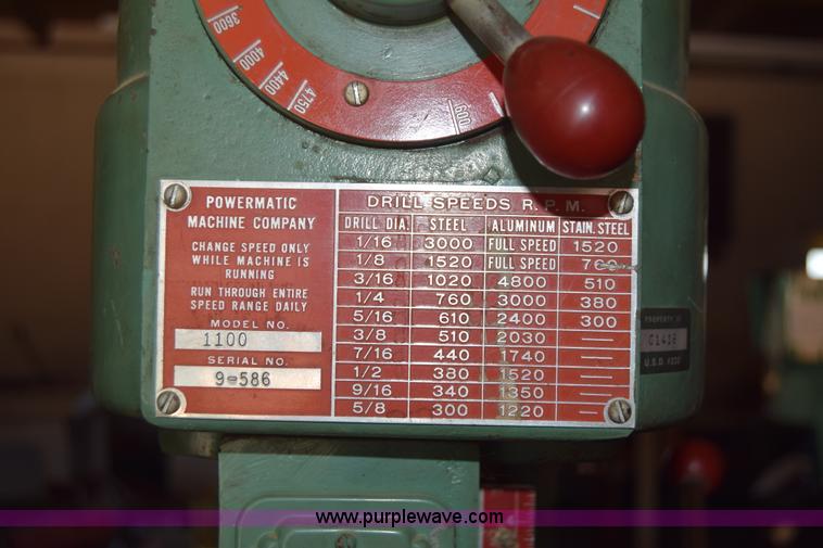 image for item CA9779 Powermatic 1100 drill press