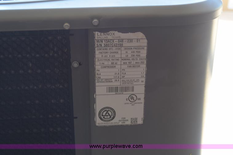 image for item CA9787 Lennox AC unit