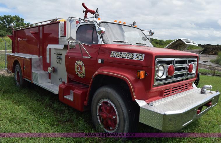 image for item CA9910 1988 Chevrolet Kodiak fire truck