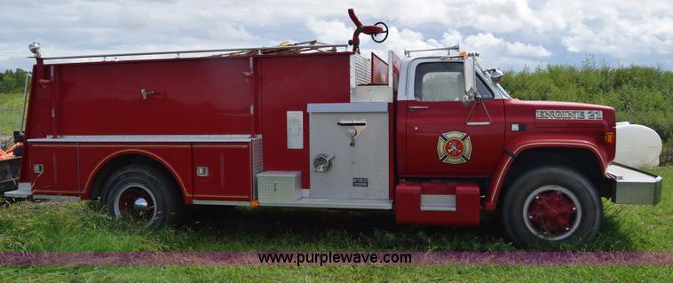 image for item CA9910 1988 Chevrolet Kodiak fire truck