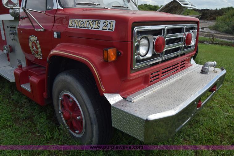 image for item CA9910 1988 Chevrolet Kodiak fire truck