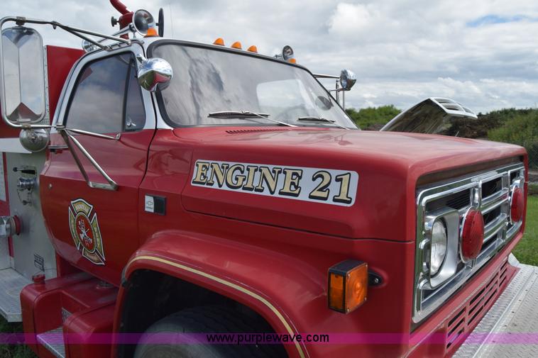 image for item CA9910 1988 Chevrolet Kodiak fire truck