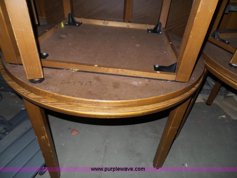 image for item CD9003 (8) round wood tables