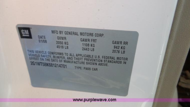 image for item DA2796 2008 Chevrolet Impala