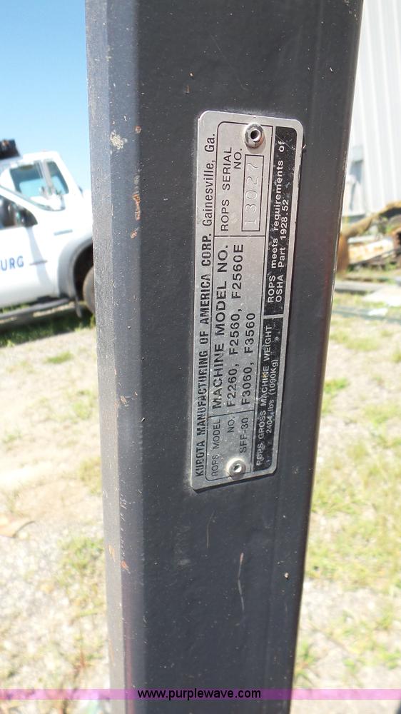 image for item DA8762 Kubota F3060 lawn mower